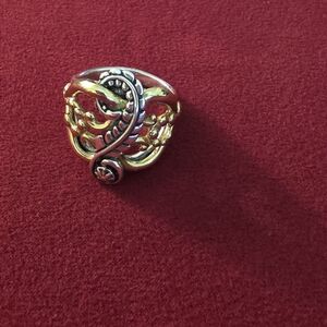 American West Sterling Silver And Brass Ring- Size 10